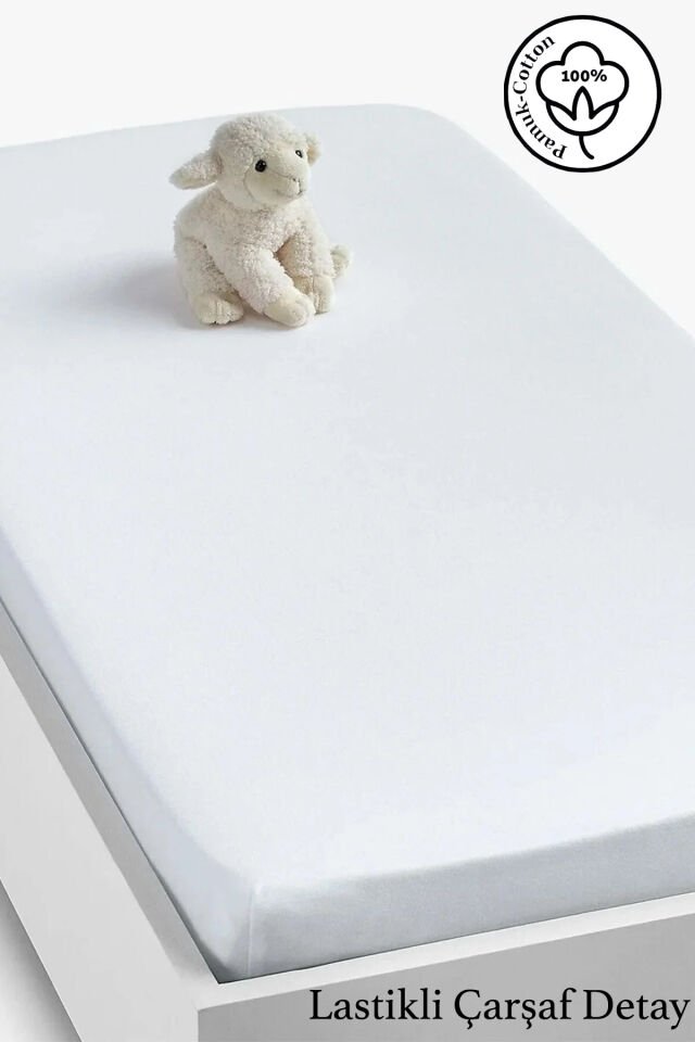 İsme Özel %100 Pamuk Park Yatak Çarşaf Seti  Mor Çelenk