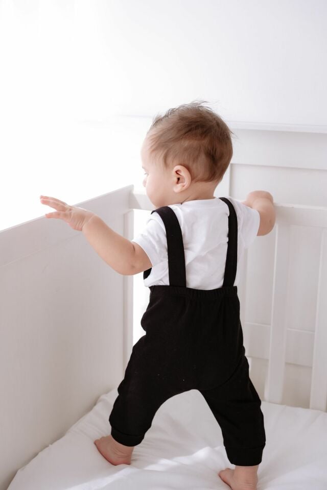 Lilabio %100 Pamuk Salopet Siyah