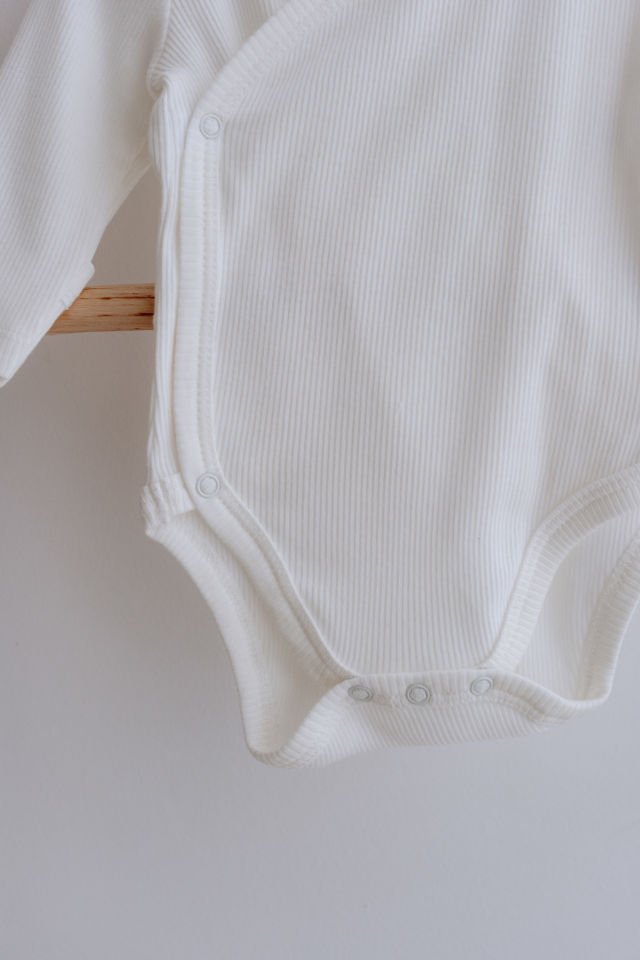 %100 Pamuk Uzun Kollu Kaşkorse Kimono Bebek Body