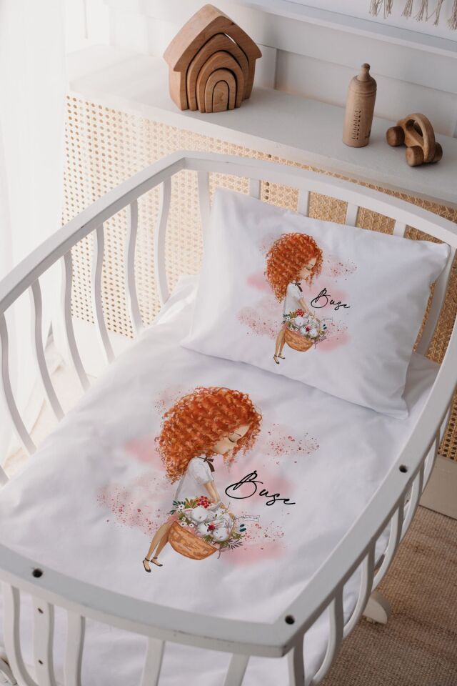 %100 Pamuk Saten Anne Yani Beşik Nevresim Takımı