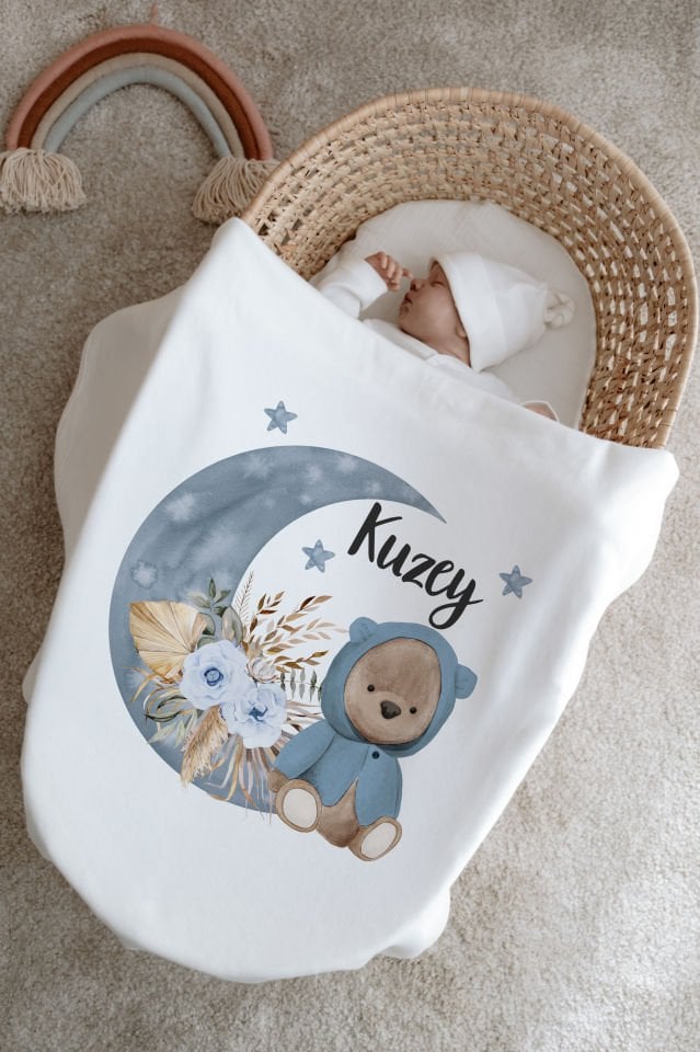 %100 Organik İsme Özel 6lı Hastane Çıkışı Tulum Set Ayıcık