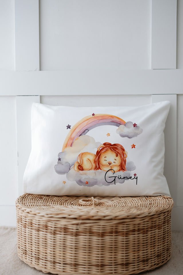 %100 Organik İsme Özel 6lı Hastane Çıkışı Tulum Set Aslan