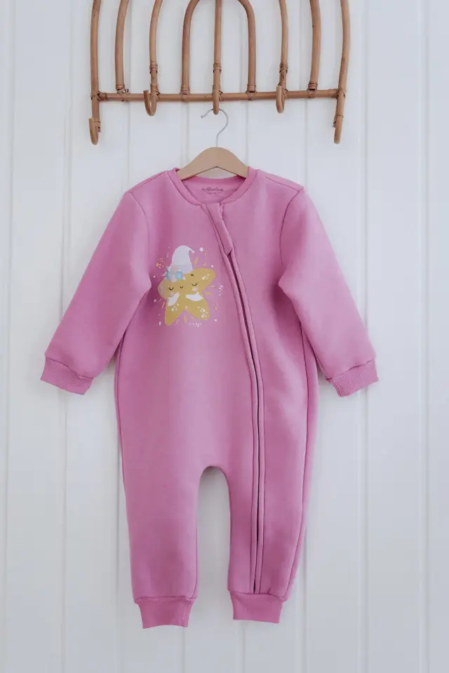 Kız Erkek Çocuk 1.5-2 Tog Desenli Uyku Tulumu Mor