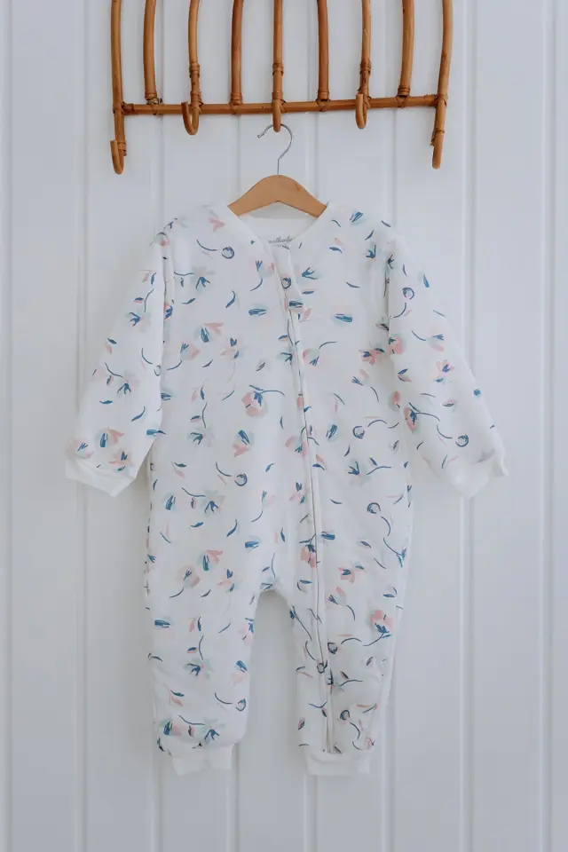 Kız Erkek Çocuk 1.5-2 Tog Desenli Uyku Tulumu Çiçek