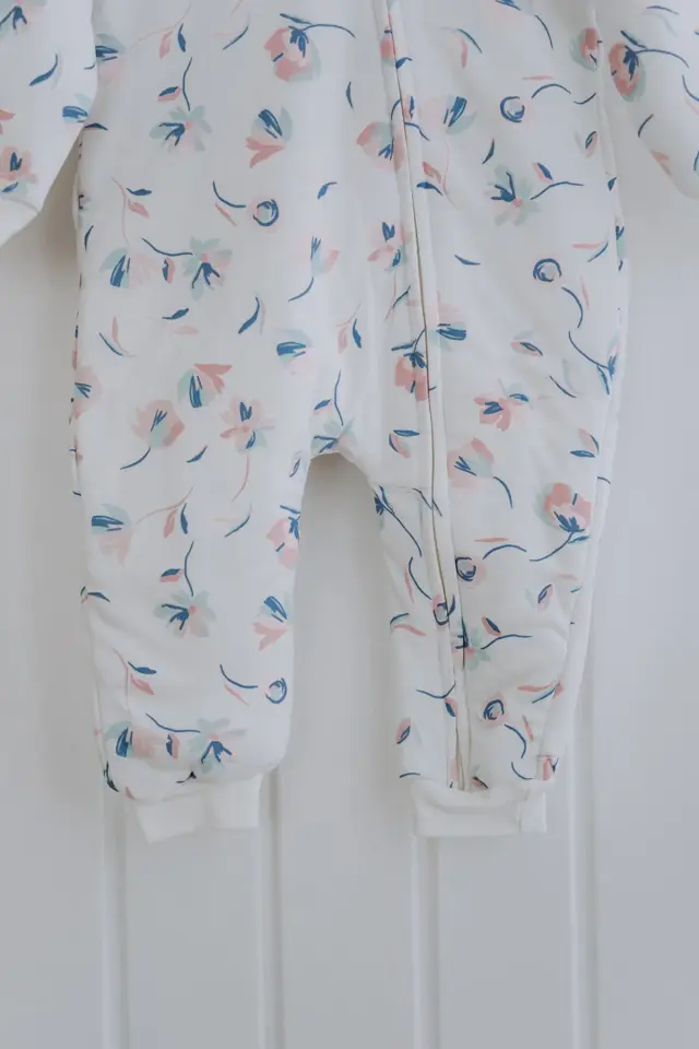 Kız Erkek Çocuk 1.5-2 Tog Desenli Uyku Tulumu Çiçek