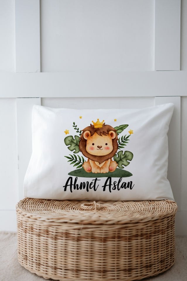 %100 Organik İsme Özel 6lı Hastane Çıkışı Tulum Set Aslan