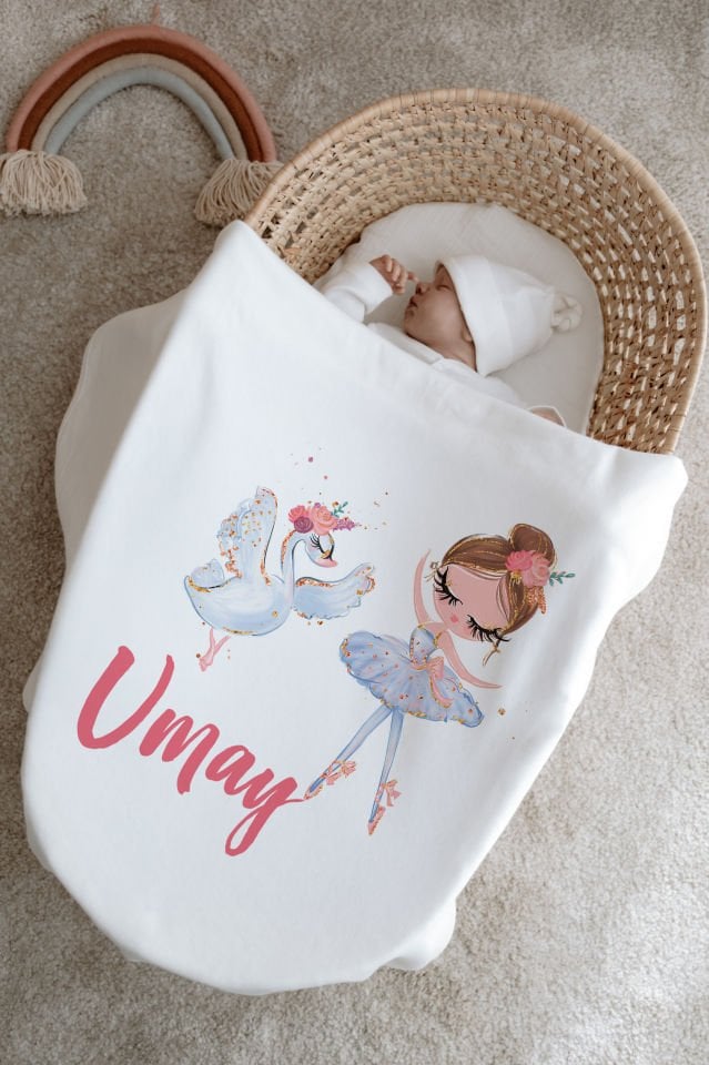 %100 Organik İsme Özel 6lı Hastane Çıkışı Tulum Set Balerin