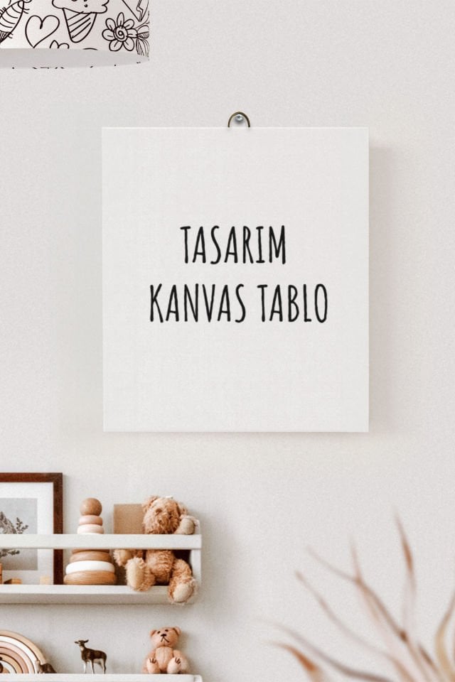 İsme Özel Çocuk Odası Kanvas Tablo (17x21 Cm)