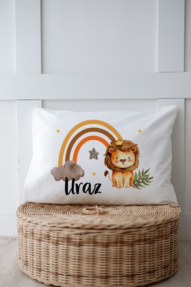 %100 Organik İsme Özel 6lı Hastane Çıkışı Tulum Set Aslan