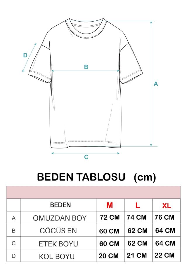 %100 Organik Pamuklu Oversize Basic Erkek  T-shirt XL - Beyaz