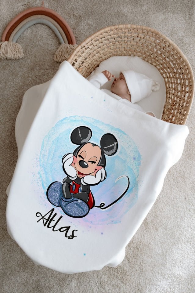 %100 Organik İsme Özel 6lı Hastane Çıkışı Tulum Set Mickey