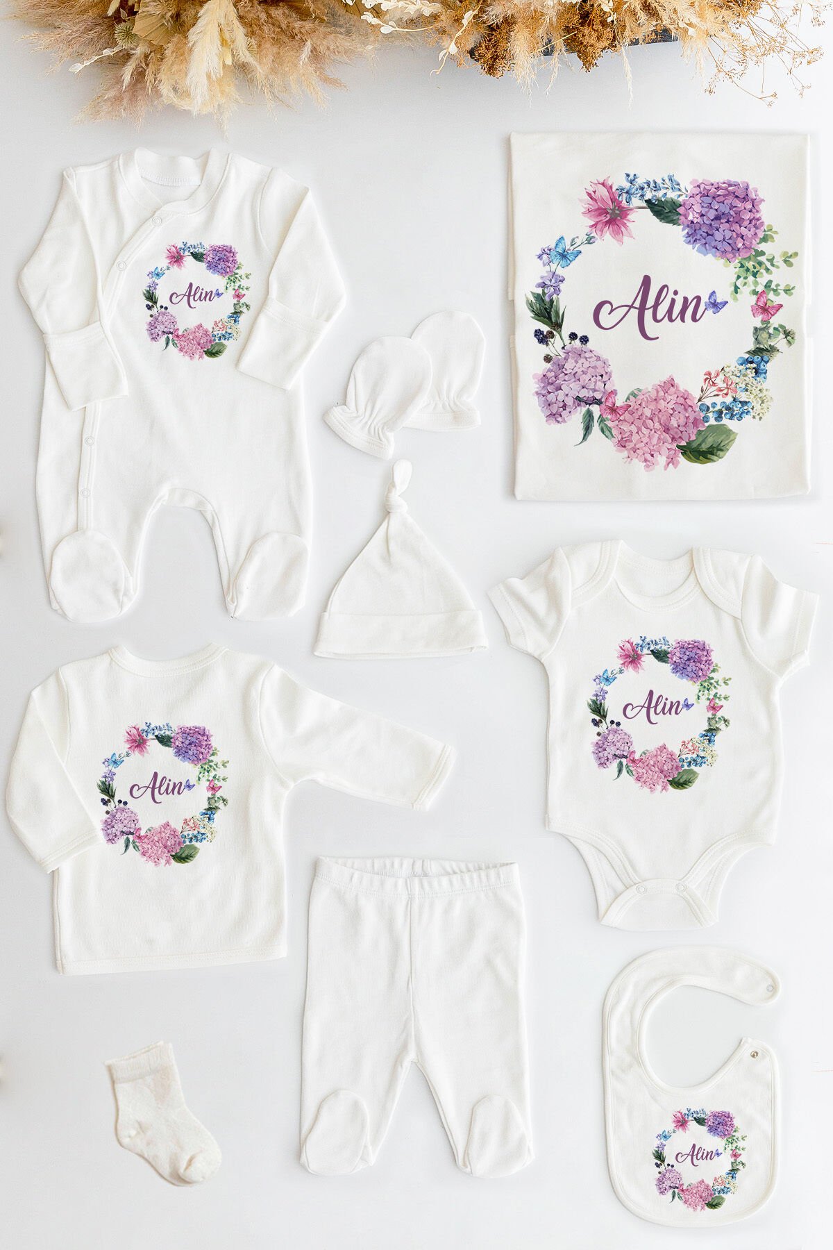 %100 Organik Isme Özel 10lu Hastane Çıkışı