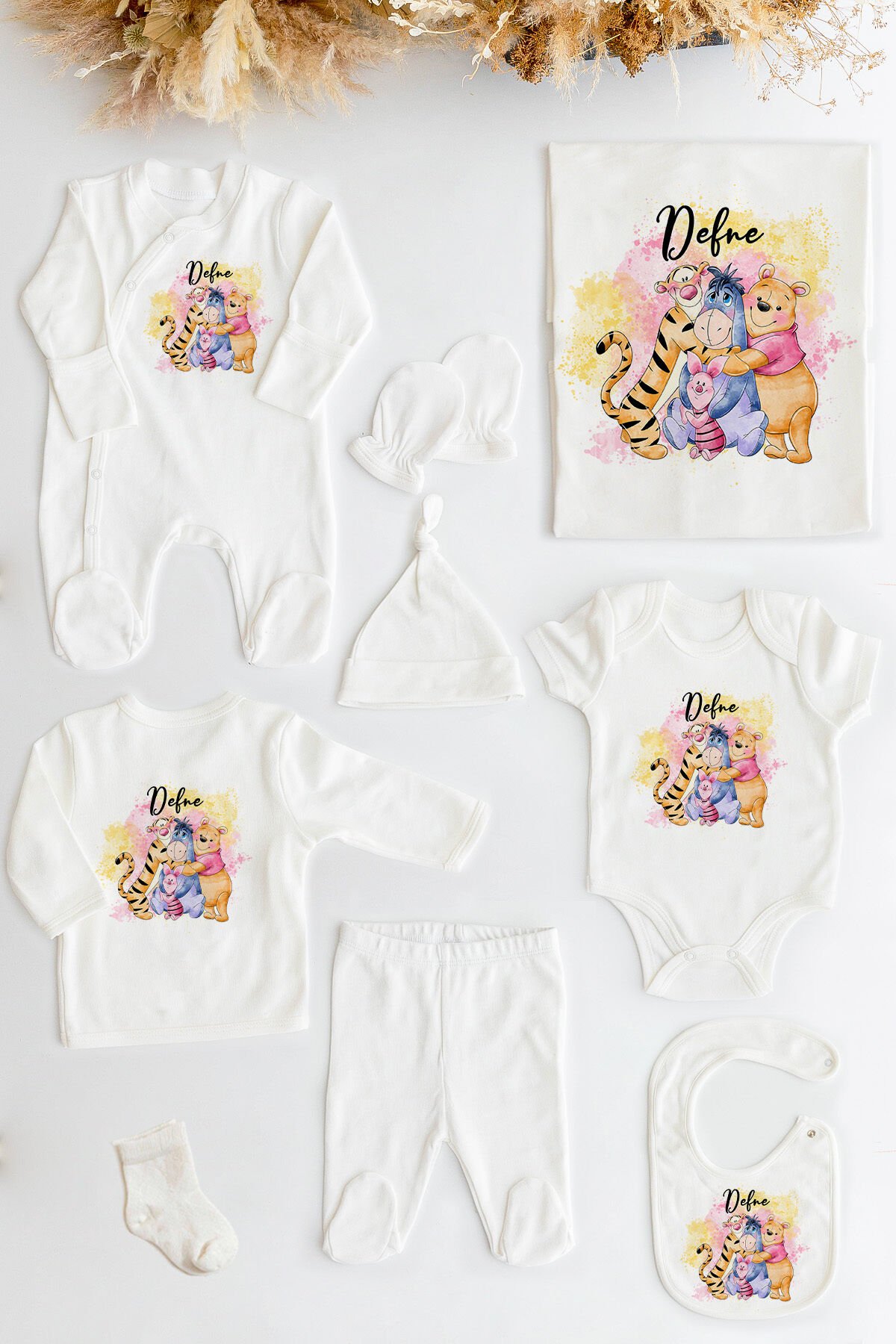 %100 Organik Isme Özel 10lu Hastane Çıkışı