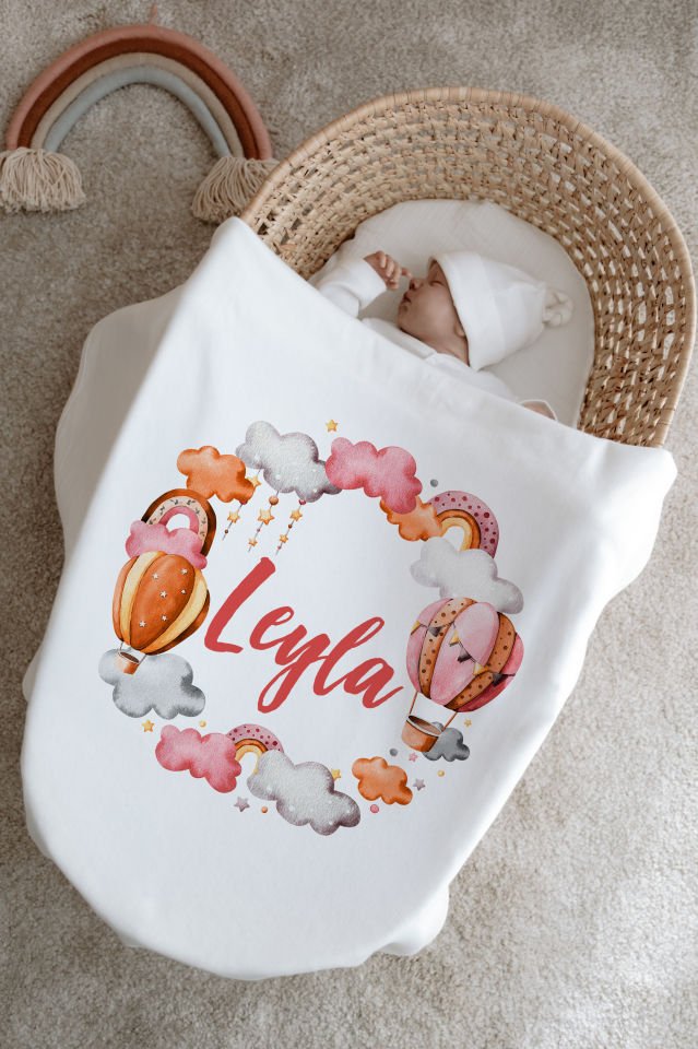 %100 Organik İsme Özel 6lı Hastane Çıkışı Tulum Set Balon