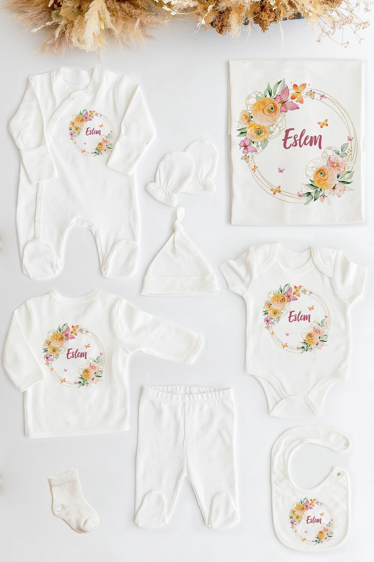 %100 Organik İsme Özel 10lu Hastane Çıkışı