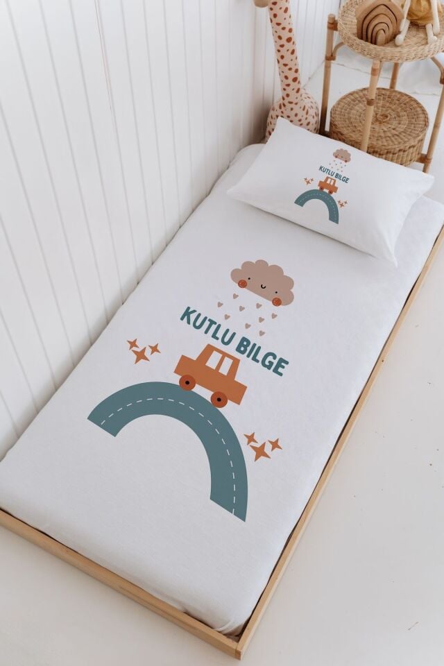 İsme Özel Bebek Ve Çocuk Tek Kişilik Pike Takımı (160 X 220cm)-Araba