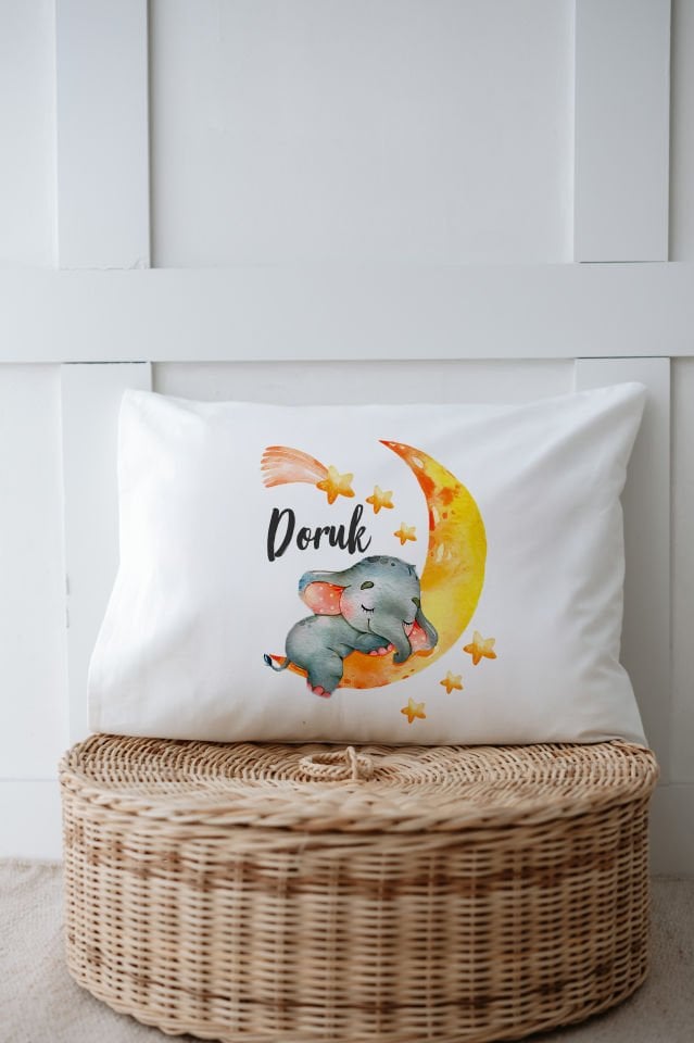%100 Organik İsme Özel 6lı Hastane Çıkışı Tulum Set Fil