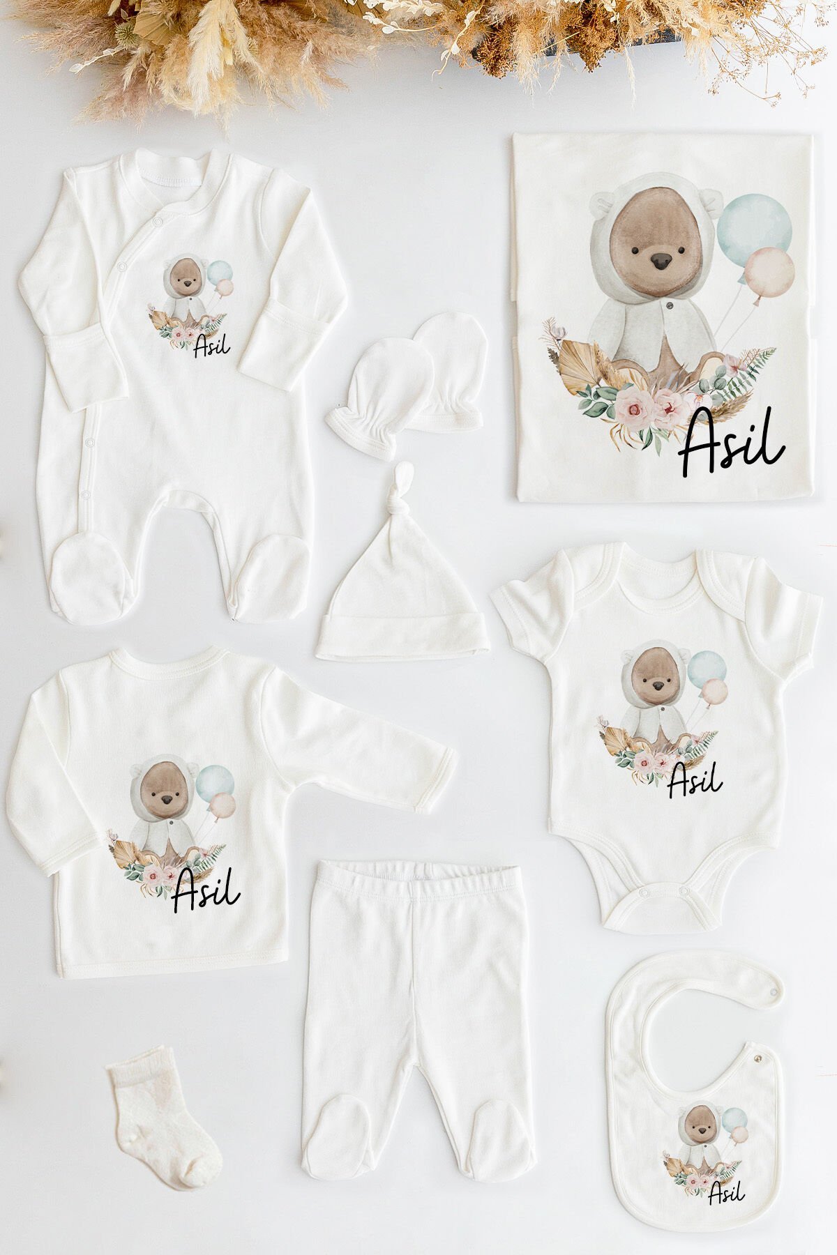 %100 Organik İsme Özel 10lu Hastane Çıkışı