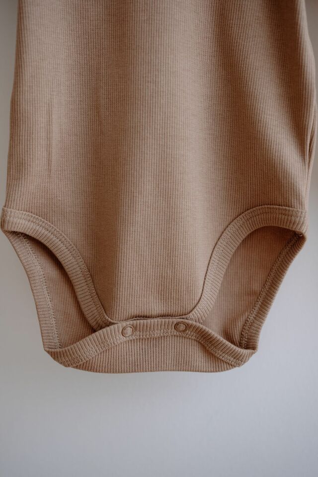 3lü Pamuklu Kaşkorse Kısa Kollu Body Set (Taş/Ekru/Kiremit)