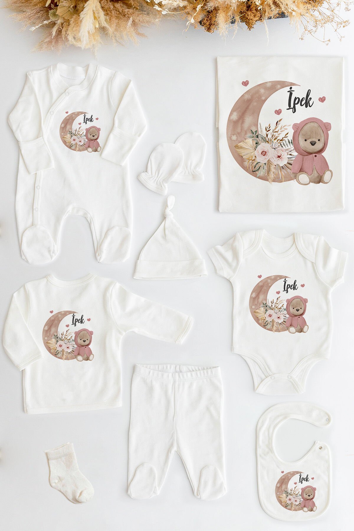 %100 Organik İsme Özel 10lu Hastane Çıkışı