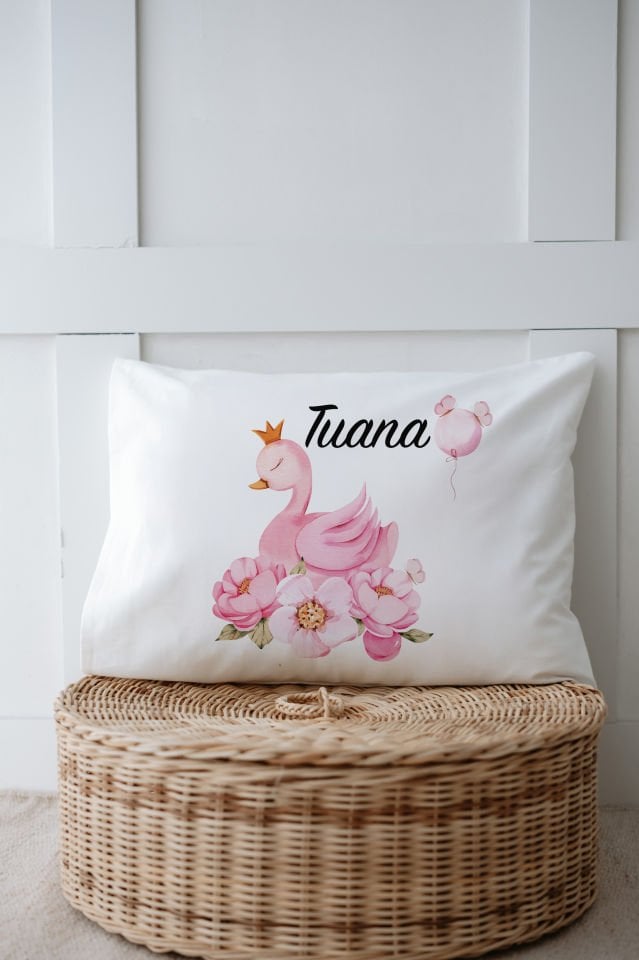 %100 Organik İsme Özel 6lı Hastane Çıkışı Tulum Set Kuğu