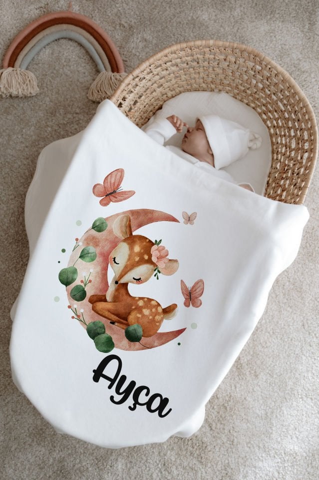 %100 Organik İsme Özel 6lı Hastane Çıkışı Tulum Set Ceylan