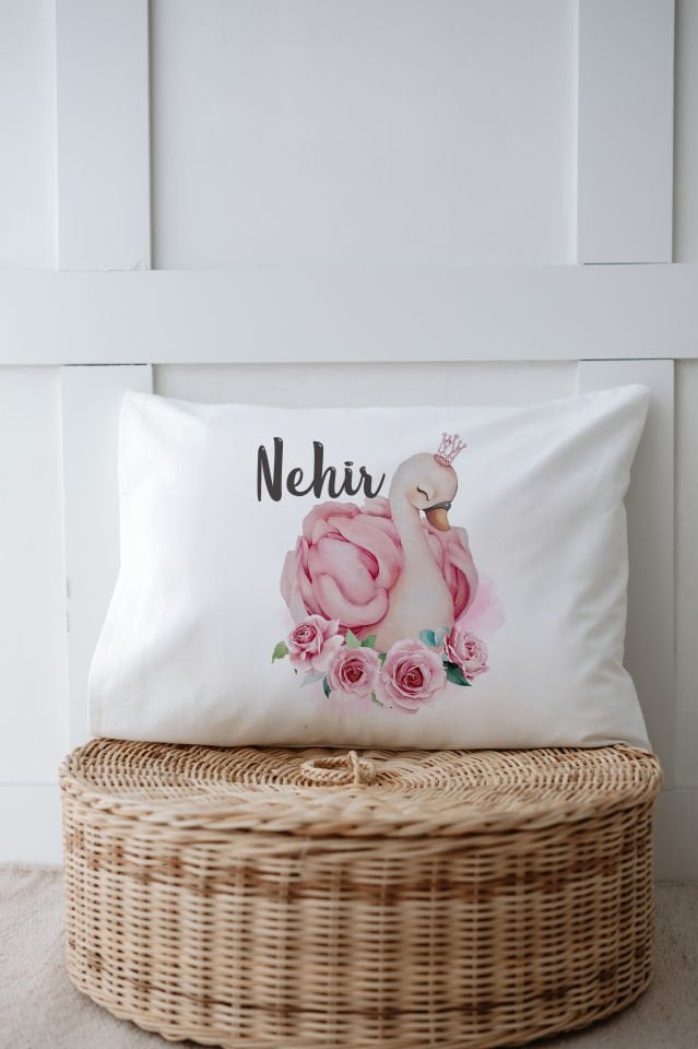 %100 Organik İsme Özel 6lı Hastane Çıkışı Tulum Set Kuğu