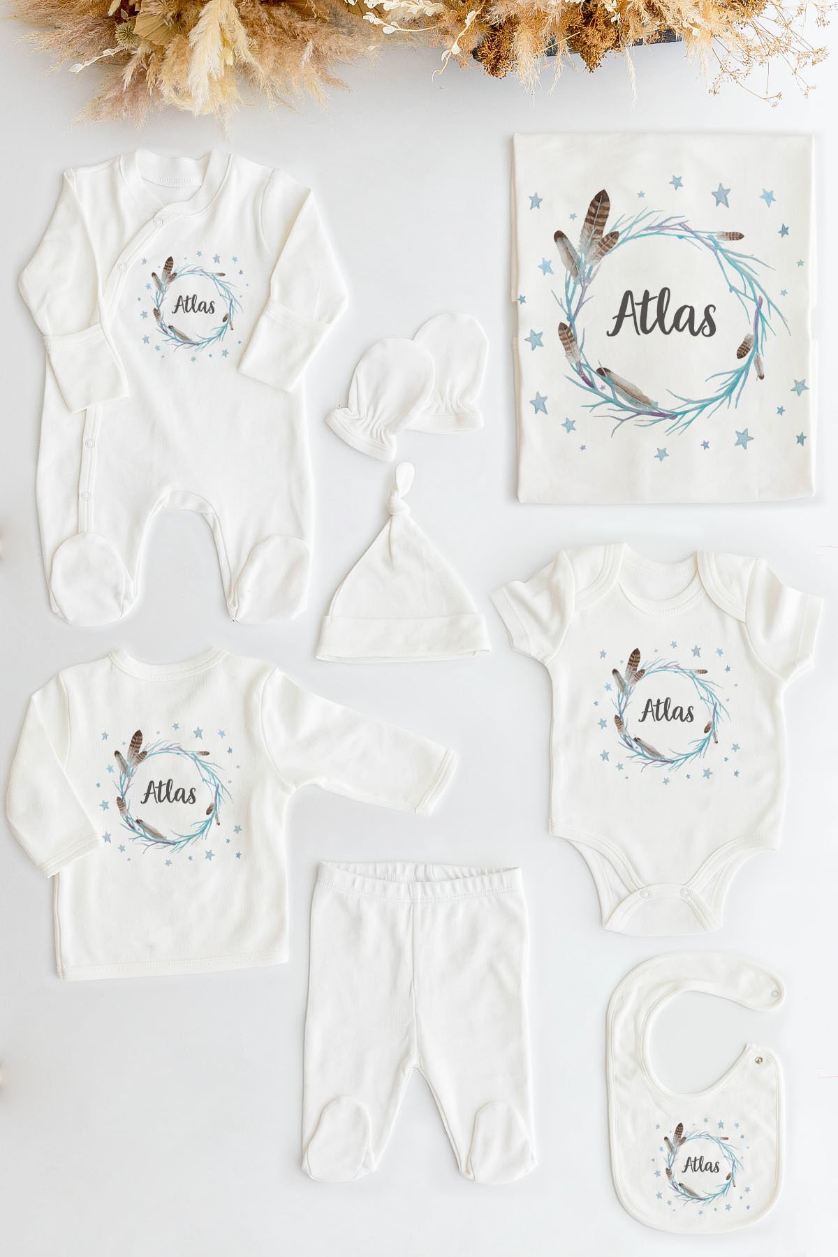 %100 Organik Isme Özel 10lu Hastane Çıkışı