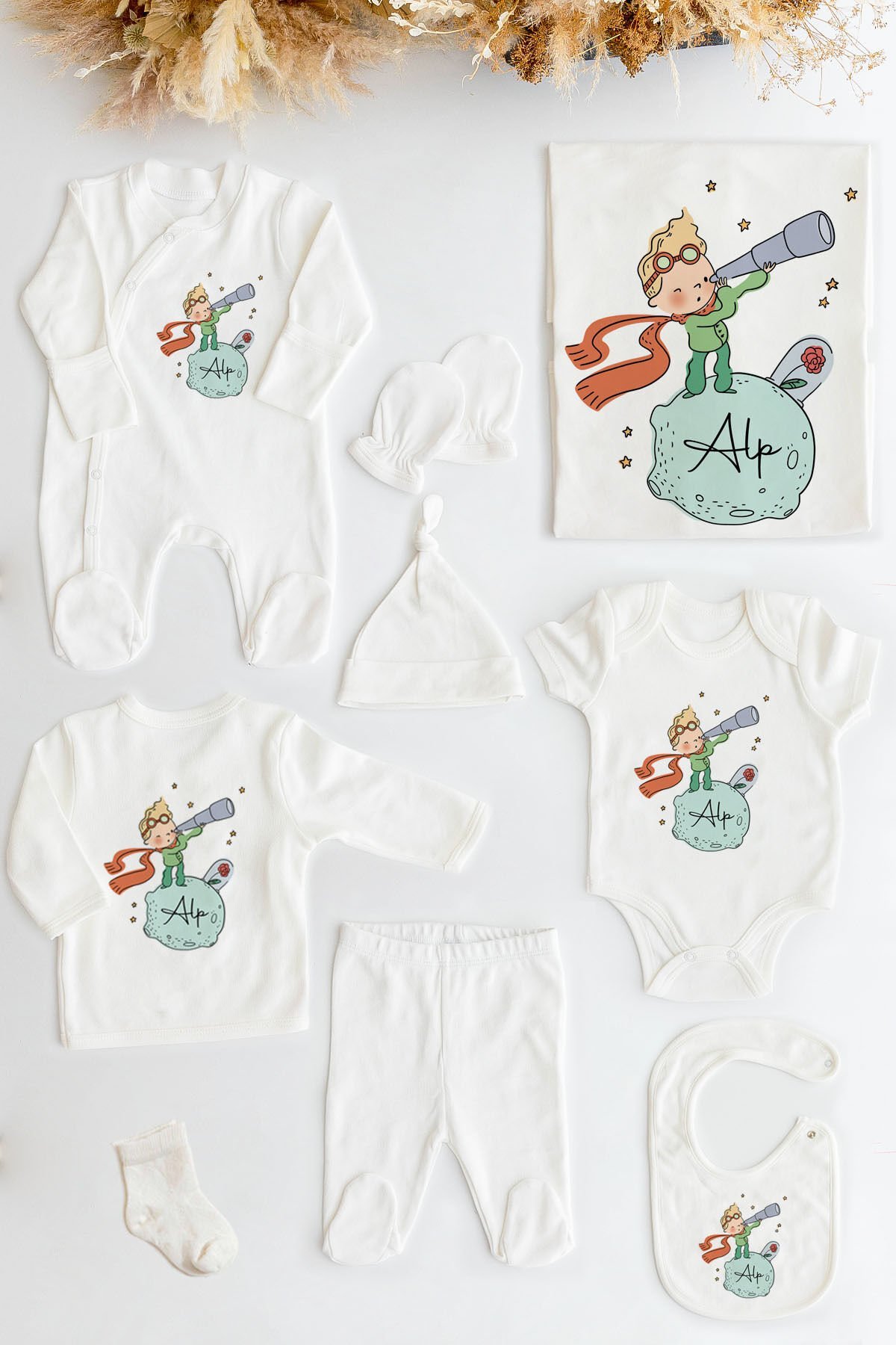 %100 Organik Isme Özel 10lu Hastane Çıkışı