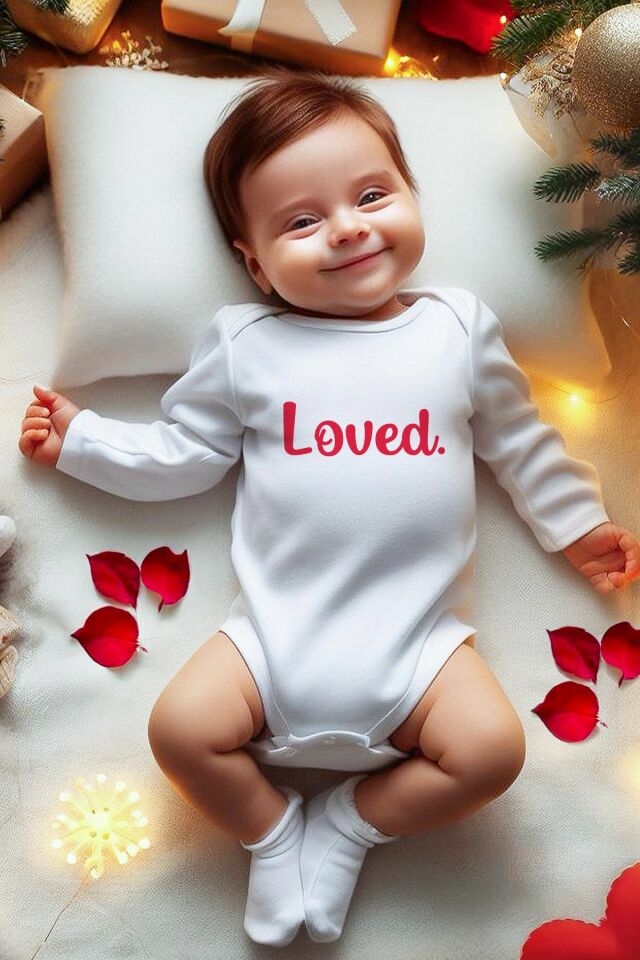 Sevgililer Günü Temalı Bebek Body 3-6 AY - Ekru
