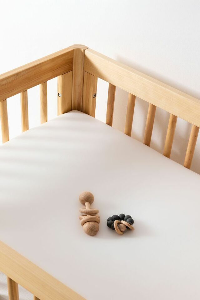 %100 Organik Pamuk Saten Lastikli Çarşaf - 60x120-70x120