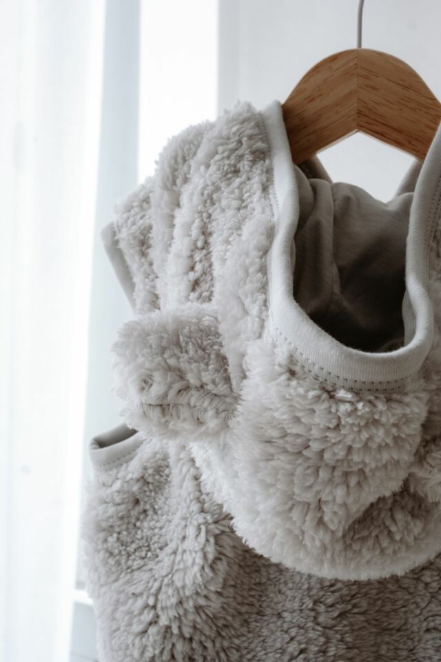 Teddy Peluş Çocuk Yelek Kapüşonlu Astarlı 3d Kulaklı
