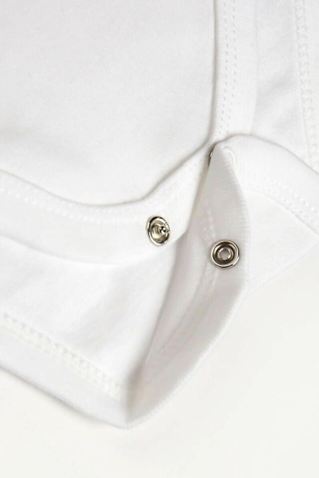 %100 Organik Pamuk 3lü Baskılı Kısa Kollu Bebek Body