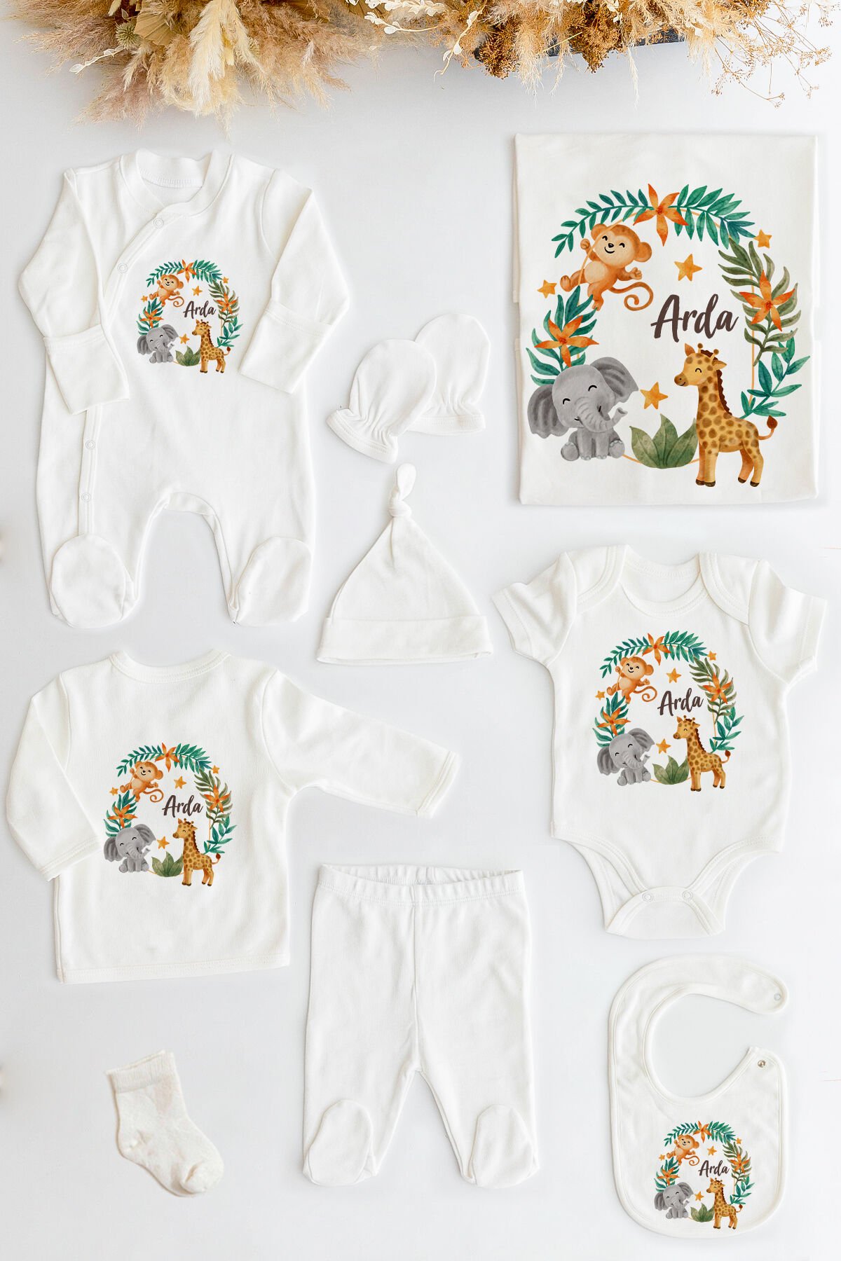 %100 Organik Isme Özel 10lu Hastane Çıkışı