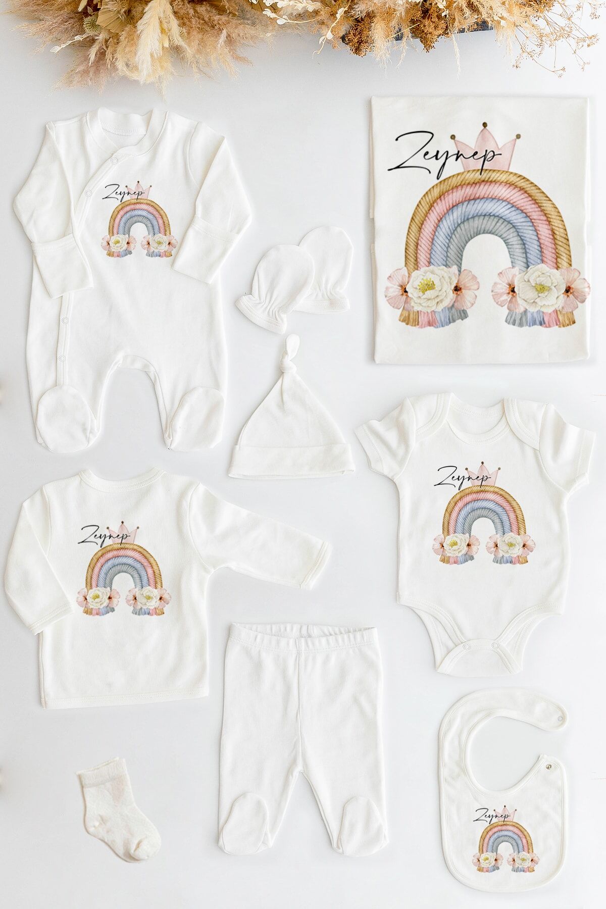 %100 Organik Isme Özel 10lu Hastane Çıkışı