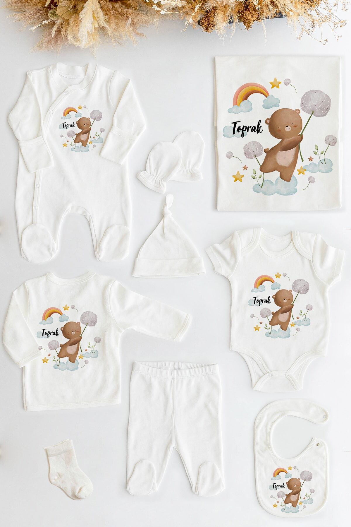 %100 Organik Isme Özel 10lu Hastane Çıkışı