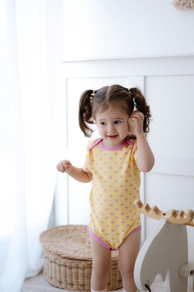 %100 Pamuk 3lü Kısa Kollu Bebek Body Unicorn