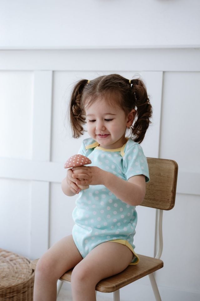 %100 Pamuk 3lü Kısa Kollu Bebek Body Unicorn