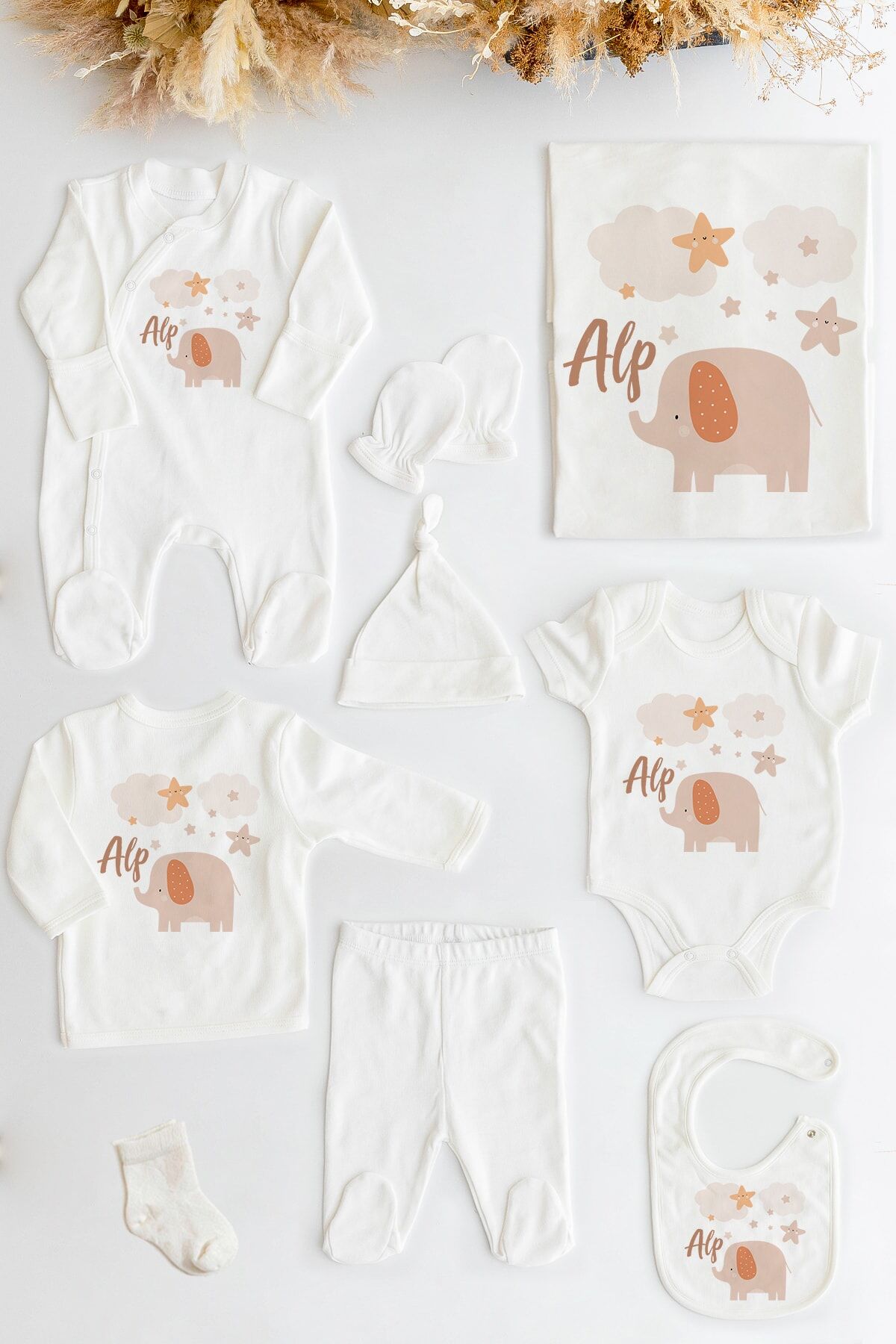 %100 Organik Isme Özel 10lu Hastane Çıkışı