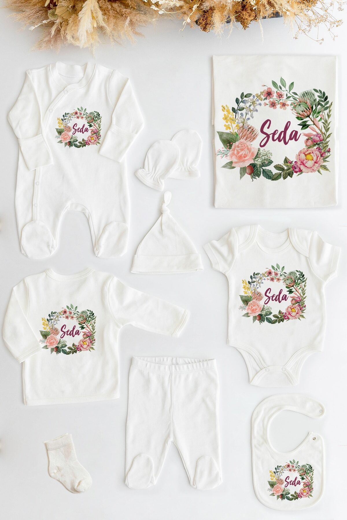 %100 Organik Isme Özel 10lu Hastane Çıkışı