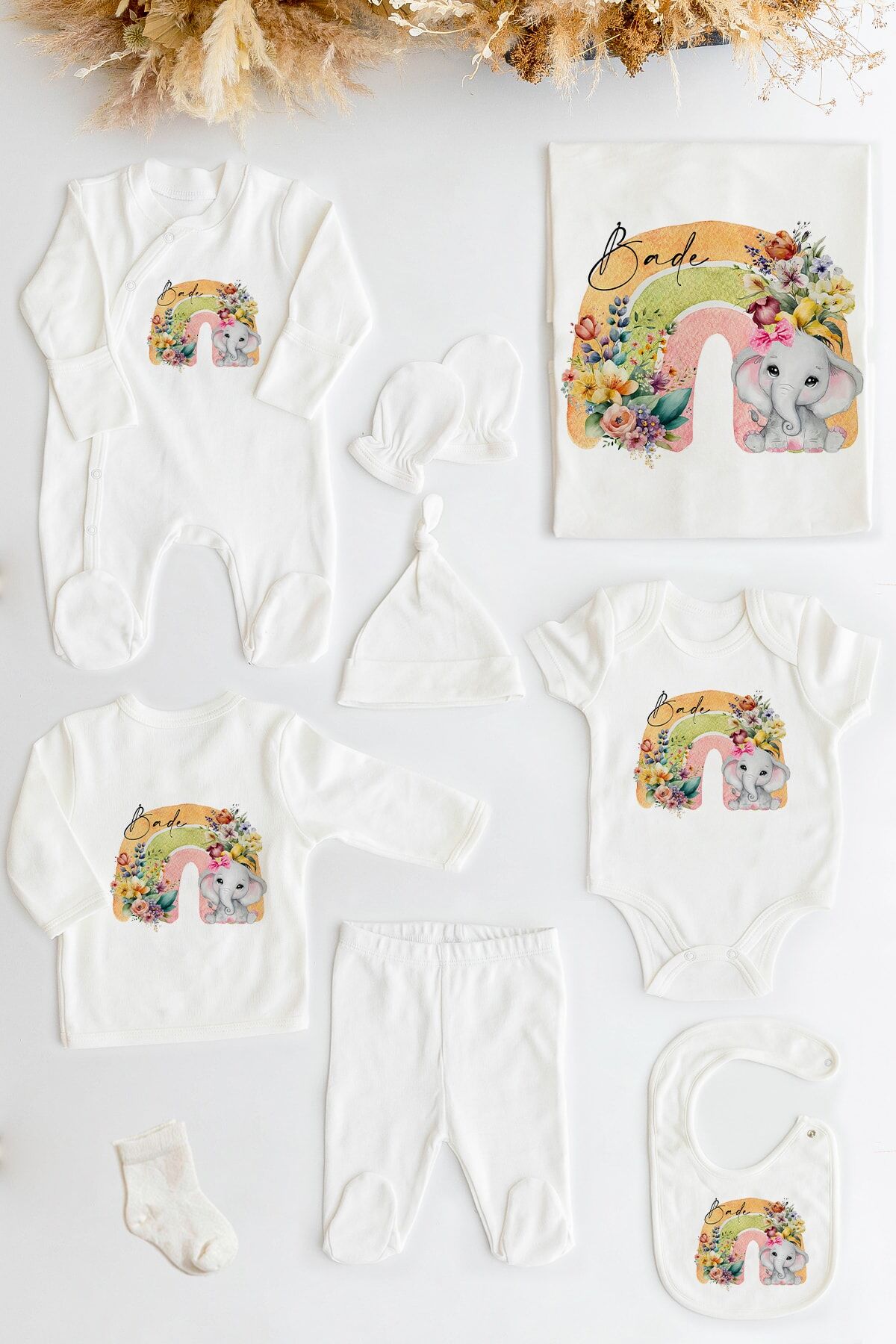 %100 Organik Isme Özel 10lu Hastane Çıkışı