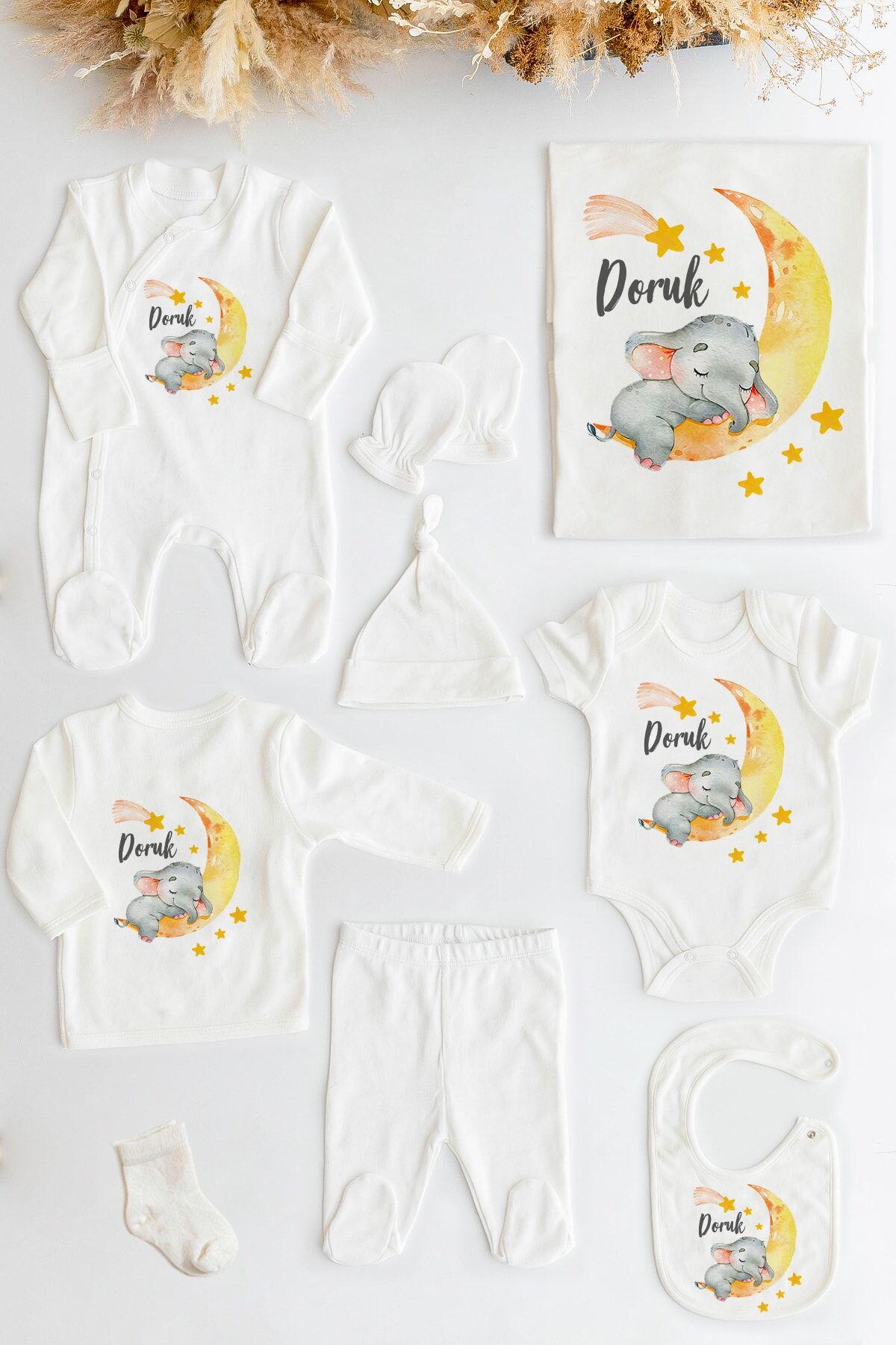 %100 Organik Isme Özel 10lu Hastane Çıkışı