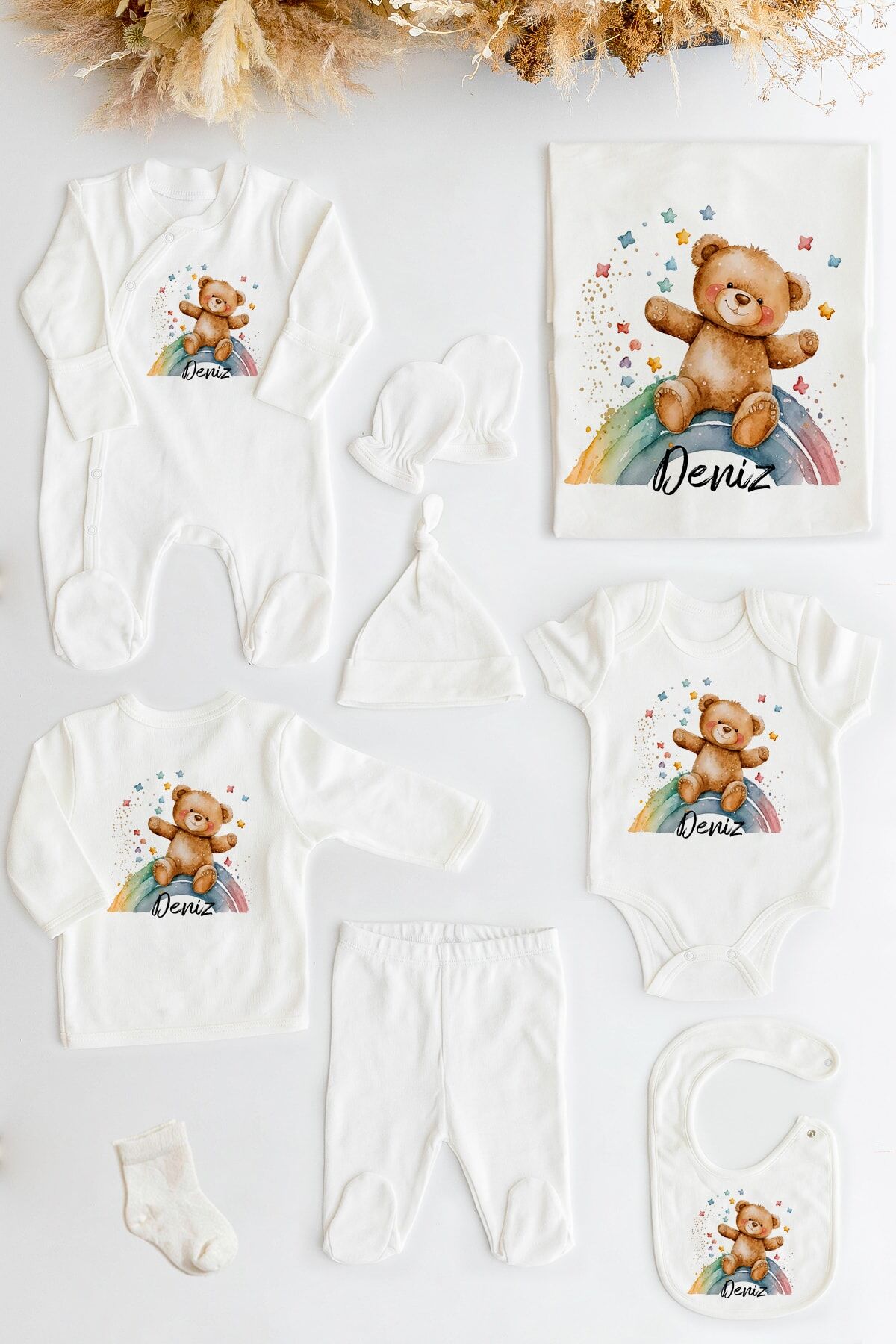 %100 Organik Isme Özel 10lu Hastane Çıkışı