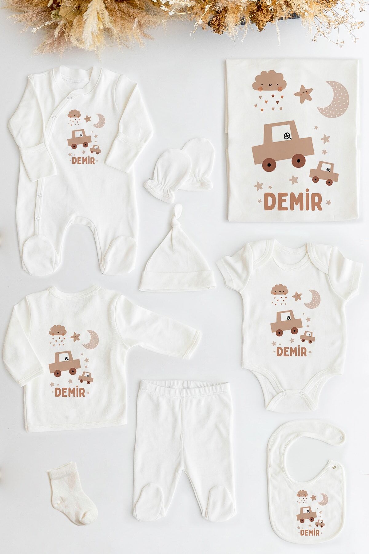 %100 Organik Isme Özel 10lu Hastane Çıkışı