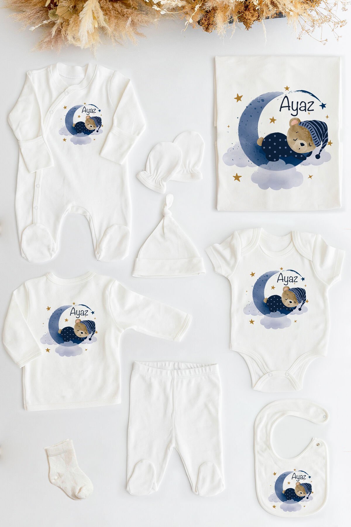 %100 Organik Isme Özel 10lu Hastane Çıkışı