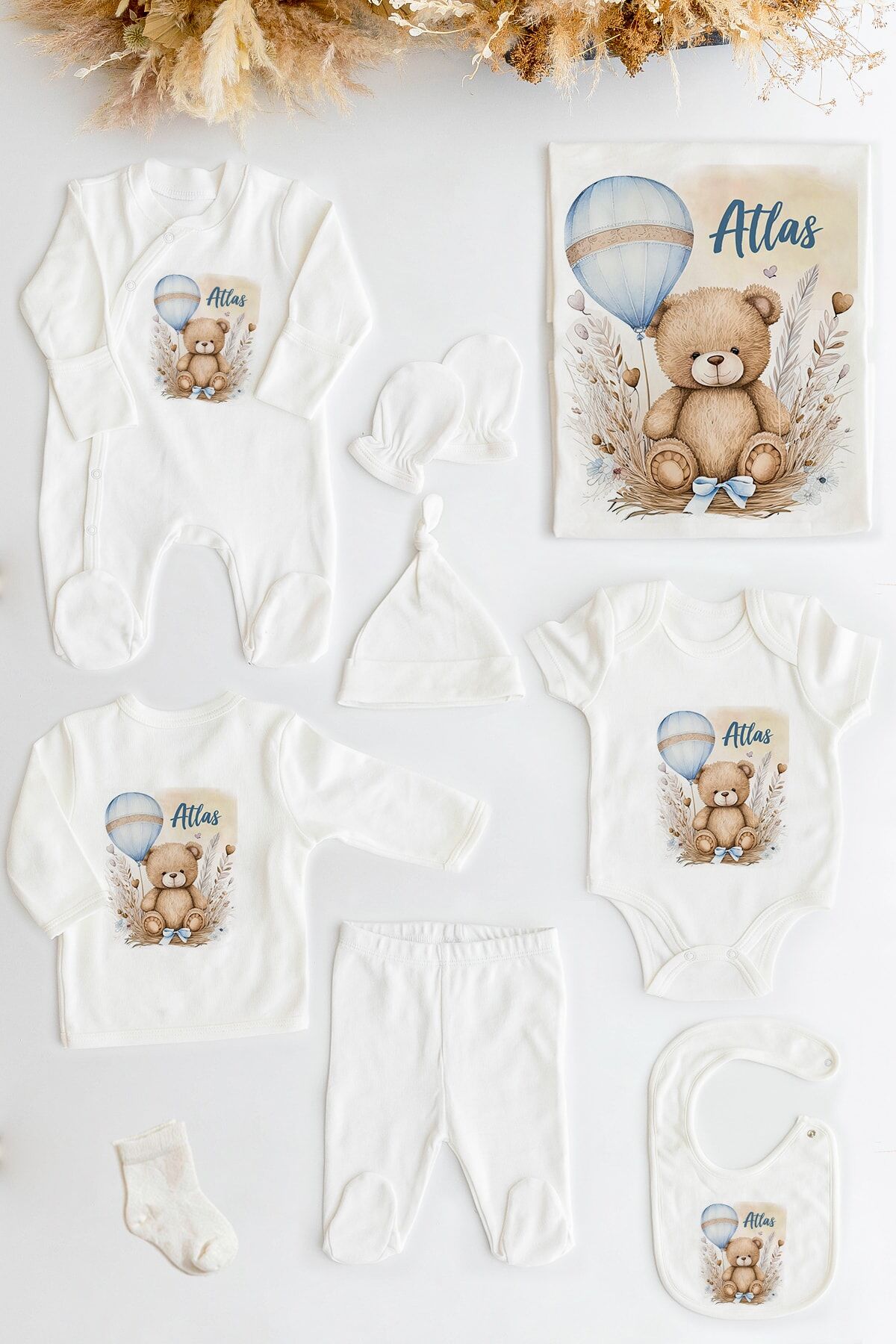 %100 Organik Isme Özel 10lu Hastane Çıkışı