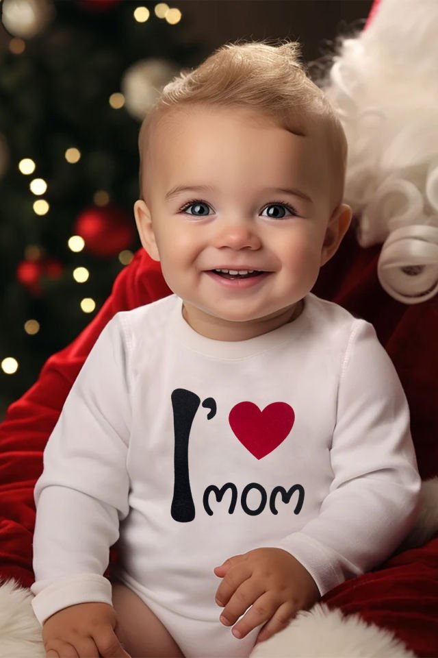 Liilabio %100 Organik Pamuk Uzun Kollu Bebek Body Beyaz - 0-3 AY