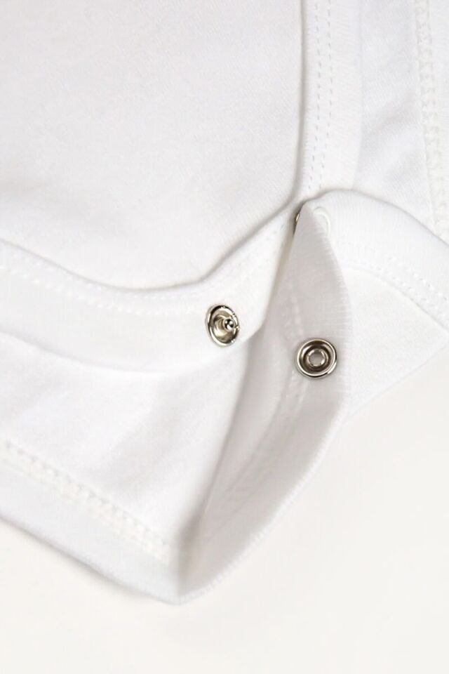 %100 Organik Pamuk 3lü Baskılı Kısa Kollu Bebek Body