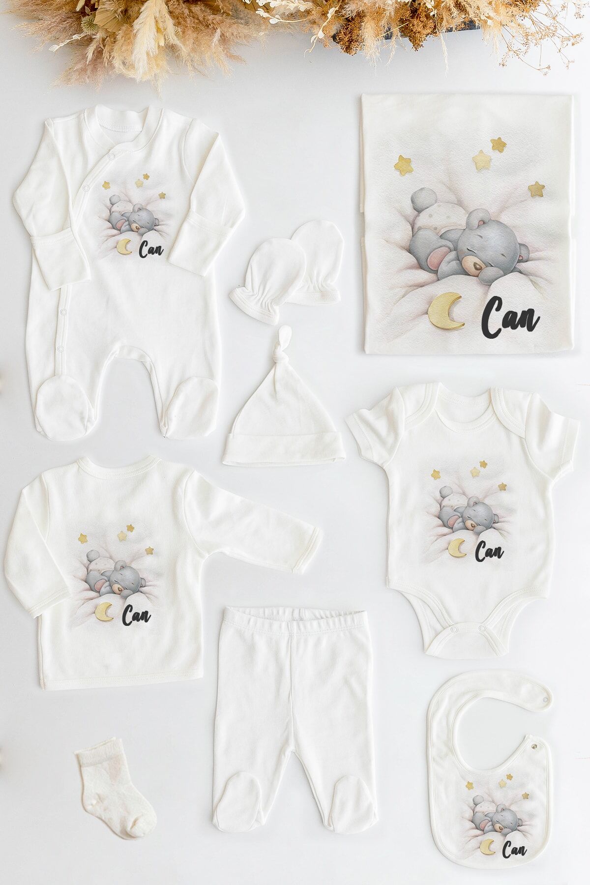 %100 Organik Isme Özel 10lu Hastane Çıkışı