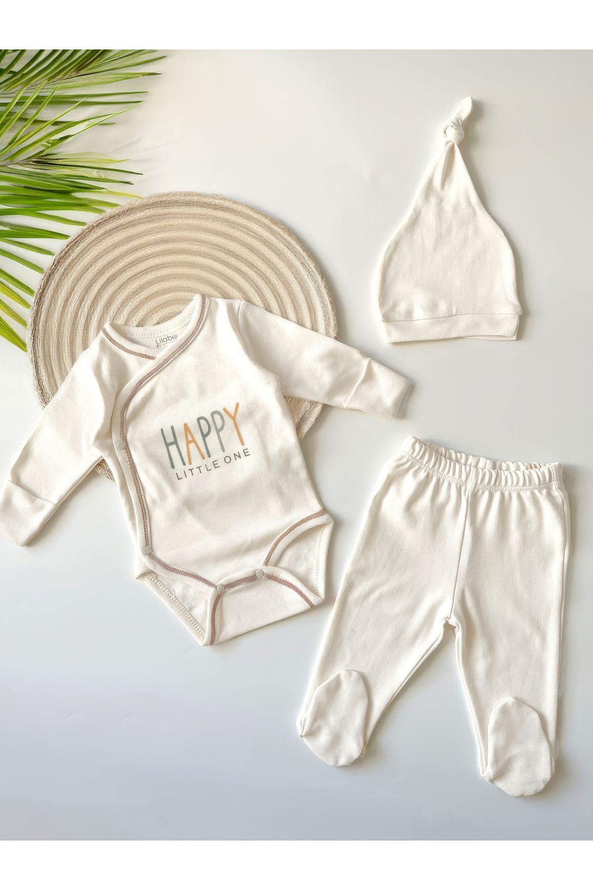 %100 Organik Bebek Zıbın Takım Yenidoğan Hediye Seti